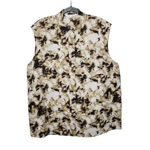Samose  Women's Camo Clay Sleeveless Button Up